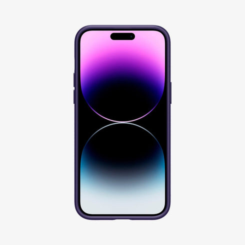 ACS04813 - iPhone 14 Pro Max Case Liquid Air in matte black showing the back
